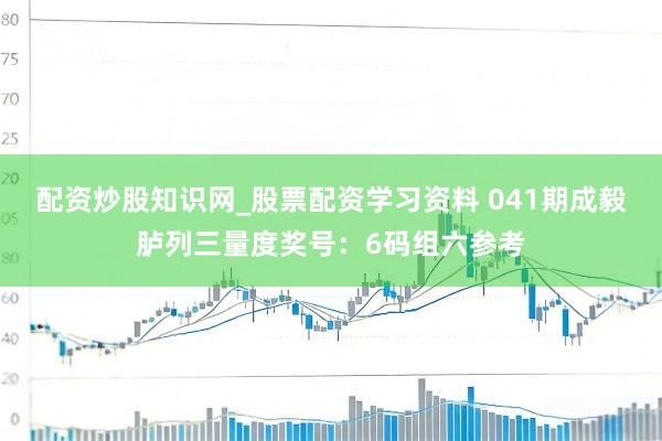 配资炒股知识网_股票配资学习资料 041期成毅胪列三量度奖号：6码组六参考